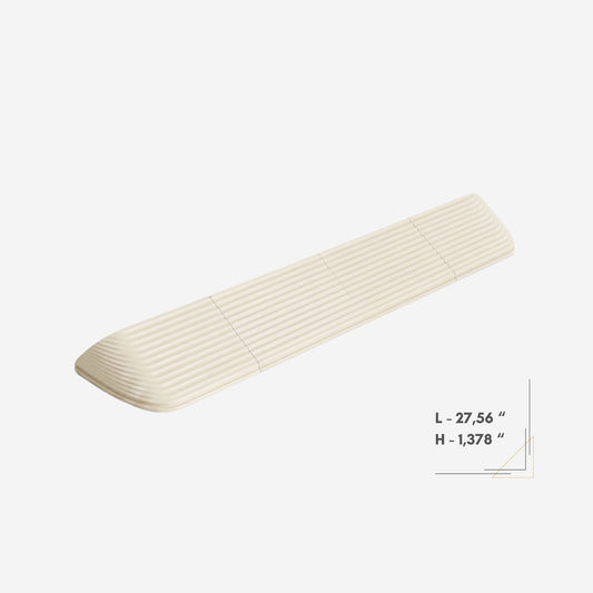 Robot Vacuum Door Threshold Ramp 1,378" – Cream