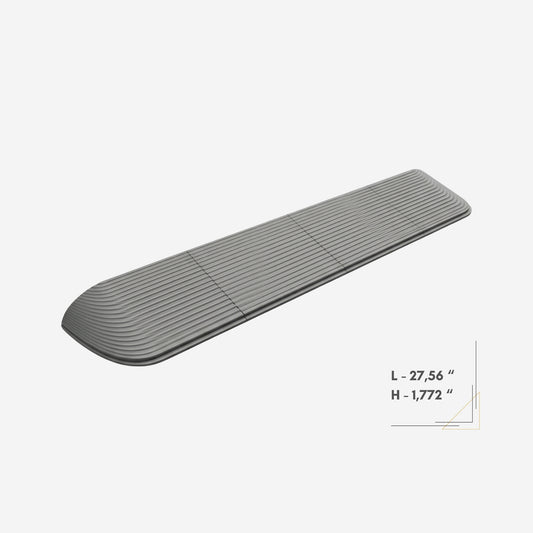 Robot Vacuum Door Threshold Ramp 1,772" – Grey