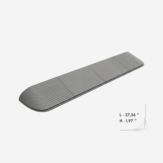 Robot Vacuum Door Threshold Ramp 1,97" – Grey