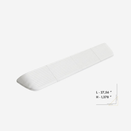 Robot Vacuum Door Threshold Ramp 1,378" – White