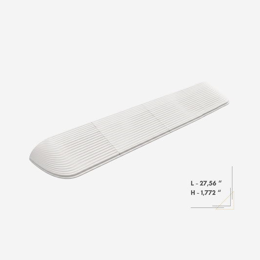 Robot Vacuum Door Threshold Ramp 1,772" – White