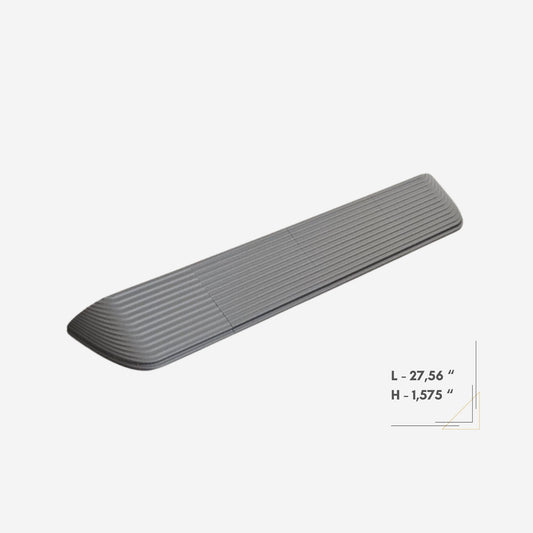 Robot Vacuum Door Threshold Ramp 1,575" – Grey