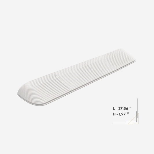 Robot Vacuum Door Threshold Ramp 1,97" – White
